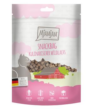 MjAMjAM® Katzensnack Snackbag kulinarischer Wildlachs, Adult, 125 g