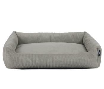 Silvio Design Kuschelbett Corvin, rechteckig, Grau - Polyester