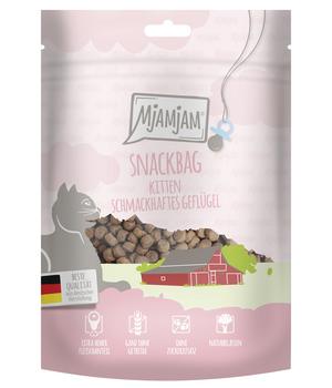 MjAMjAM® Katzensnack Snackbag schmackhaftes Geflügel, Kitten, 125 g