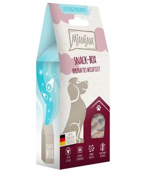 MjAMjAM® Hundesnack Snack-Box herzhaftes Wildfilet, Adult, 70 g