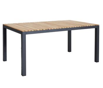 Cinas Gartentisch Mood Extreme, Anthrazit / Braun - Teakholz Aluminium