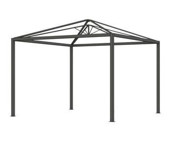 Siena Garden Schattenmanufaktur Pergola Basis Comuna, ca. B315/H301/T315 cm, Anthrazit - Aluminium