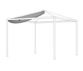 Siena Garden Schattenmanufaktur Pergola Schutzhülle Comuna, Hellgrau - Polyester