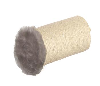 Silvio Design Kletterstufe, ca. Ø12 cm, Grau - Sisal / Plüsch Polyester Papier