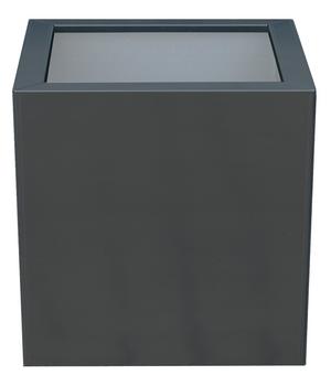 Palatino Metall-Pflanzgefäß Nora, quadratisch, anthrazit - Stahl