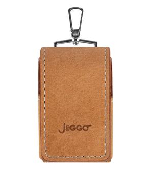 JEGGO Kotbeutelspender Marlene, ca. B4/H7/T4 cm, Grau - Leder / Polyester