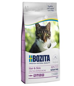 BOZITA Trockenfutter für Katzen Hair & Skin Wheat Free Salmon, Lachs, 10 kg