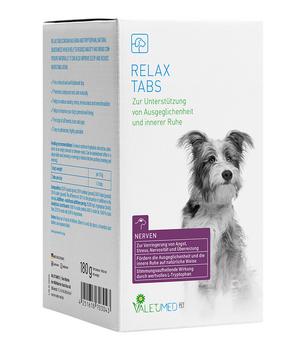 Valetumed Ergänzungsfutter für Hunde Relax Tabs, 180 g