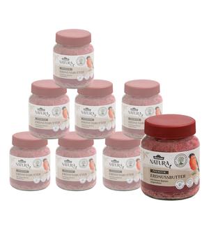 Dehner Natura Premium Wildvogelfutter Erdnussbutter im Glas, Beeren, 8 x 340 g