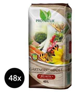 Ziegler Pro Natur Gärtnerkompost, 48 x 40 Liter