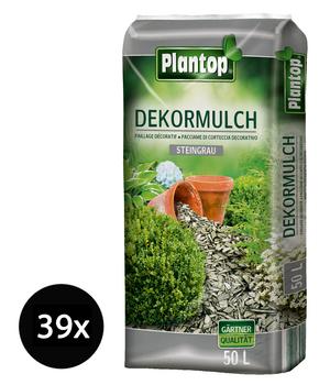 Ziegler Plantop Dekormulch Steingrau, 39 x 50 Liter - Nadelholz