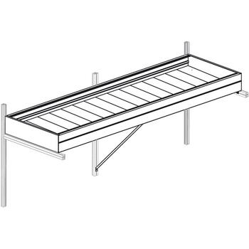 KGT Pflanzwanne, Silber - Aluminium / Kunststoff