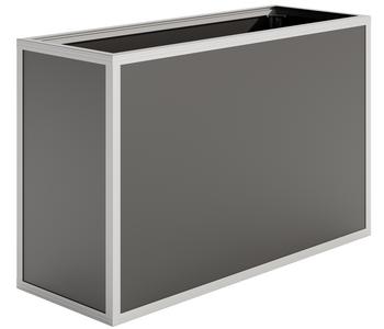 KGT Alu-Hochbeet 130, ca. B121/H77/T45 cm, Silber - Aluminium