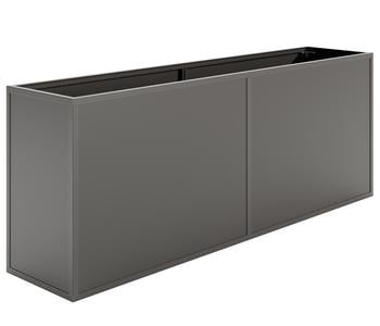 KGT Alu-Hochbeet 210, ca. B205/H77/T45 cm, Anthrazit - Aluminium
