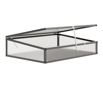 KGT Frühbeetaufsatz 130, anthrazit, ca. B121/H32/T91 cm - Aluminium / Polycarbonat