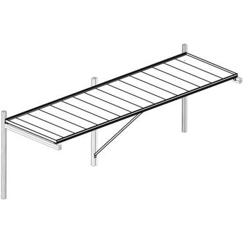 KGT Gewächshaustisch, Silber - Aluminium / Kunststoff