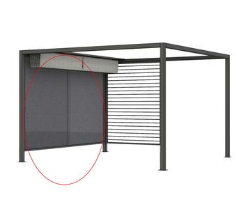 Siena Garden Schattenmanufaktur Blende Ranotex für Pergola, Anthrazit - Aluminium