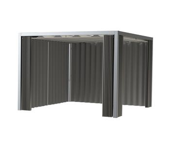 Siena Garden Schattenmanufaktur Pergola Vorhang, Anthrazit - Polypropylen