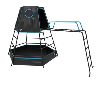 TP Toys Spielturm Explorer, ca. B208/H201/T306 cm, Schwarz - Stahl