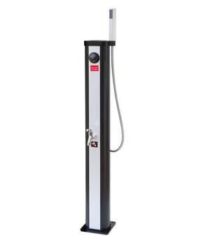 Ubbink Dusche Solaris Elite, ca. B16/H118/T16 cm, Schwarz / Silber - PVC