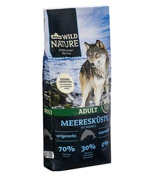 Dehner Wild Nature Trockenfutter für Hunde Meeresküste Kleine Krokette Adult, Makrele