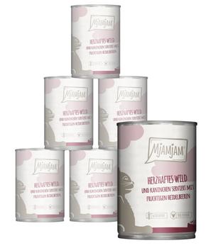 MjAMjAM® Nassfutter für Katzen herzhaftes Wild & Kaninchen, Adult