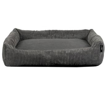 Silvio Design Kuschelsofa Goliath, rechteckig, ca. B120/H25/T80 cm, Dunkelgrau - Polyester