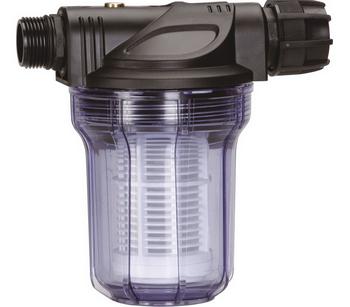 GARDENA Pumpen-Vorfilter, Wasserdurchfluss bis 3.000 l/h, Transparent / Schwarz