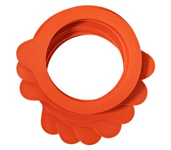 5 x WECK Einkochring für Einmachgläser, Ø54/66 mm, 10er-Set, Rot - Gummi - Mindestbestellmenge: 5 Stk.