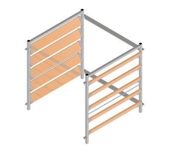 bellissa Erweiterungsset Komposter, ca. B102/H5,4/T100 cm