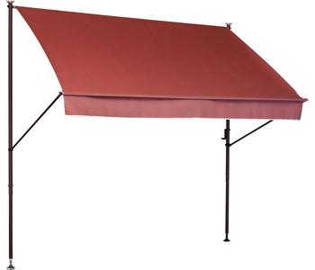 Angerer Klemmmarkise Style, ca. B400/H275/T150 cm, Terrakotta - Polyacryl / Stahl