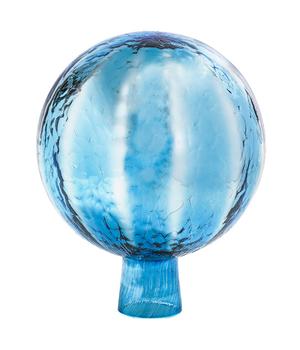 Farbglashütte Lauscha Rosenkugel Gelato, Ø15/H15 cm, Blau - Glas