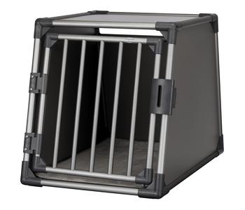 Trixie Transportbox für Hunde, Aluminium, grafit, Grau - Aluminium / Kunststoff