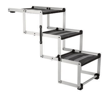 Trixie Falttreppe, 3-stufig, ca. B37/H50-57/T120 cm, Silber - Aluminium, Kunststoff