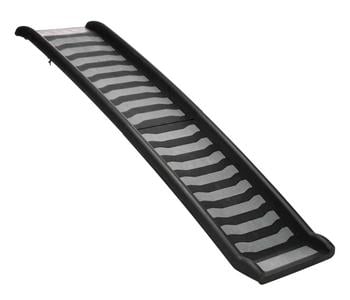 Trixie Klapprampe, Kunststoff, ca. B39/T160 cm, Schwarz - Kunststoff