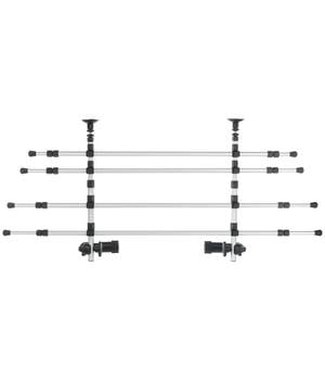 Trixie Auto-Gitter mit Kopfstützenfixierung, ca. B105-172/H46-60 cm, Silber / Schwarz - Aluminium Kunststoff