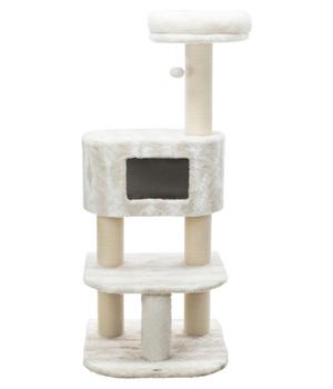 Trixie Kratzbaum Nelli, weiß/taupe, ca. B58/H140/T58 cm