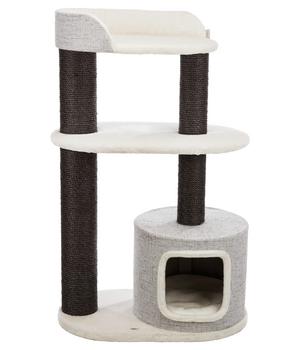 Trixie Kratzbaum XXL Cara, weiß/grau, ca. B78/H128/T48 cm