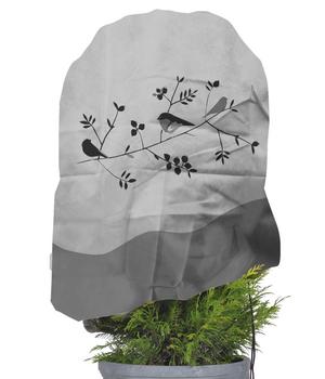 Videx Vlieshaube Vogelzweig, grau, ca. B110/H110 cm - Polypropylen, Vlies