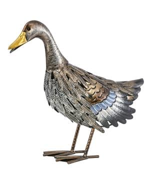 Dehner Metall-Ente, ca. B43/H37/T16 cm