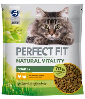 Perfect Fit® Trockenfutter für Katzen, Adult 1+, Huhn & Truthahn, 650 g