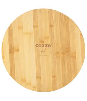 Cozze Pizzaschneidebrett, ca. Ø35/H1,2 cm, Natur - Bambus