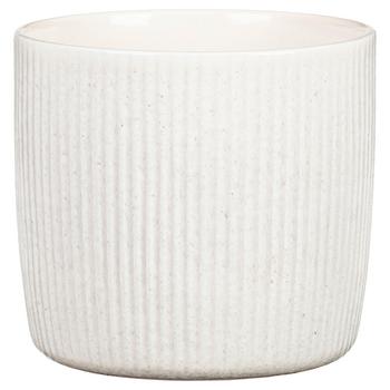 Scheurich Keramik-Übertopf Perla, rund, weiß