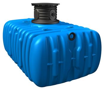 4rain Flachtank Flat M, Blau - Kunststoff