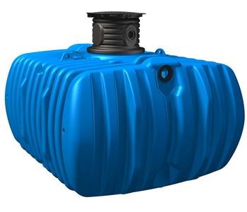 4rain Flachtank-Paket Flat L Garten-Comfort, Blau - Kunststoff