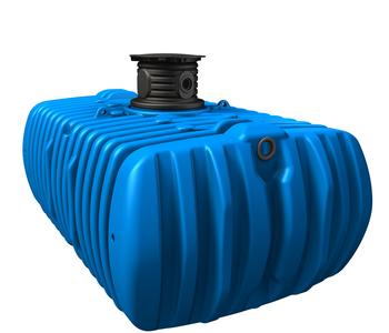 4rain Flachtank Flat XL, Blau - Kunststoff