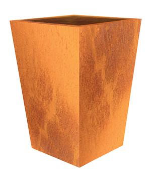 Palatino Cortenstahl-Pflanzgefäß Max, ca. B68/H100/T68 cm, Braun - Cortenstahl