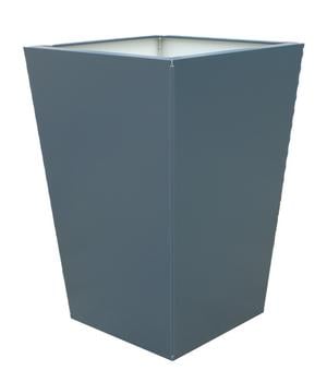Palatino Stahlblech-Pflanzgefäß Max, anthrazit, ca. B68/H100/T68 cm - Stahl