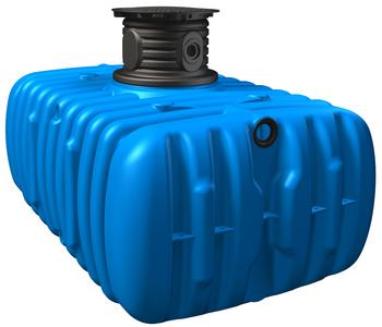 4rain Flachtank-Paket Flat M Haus-Premium, Blau - Kunststoff