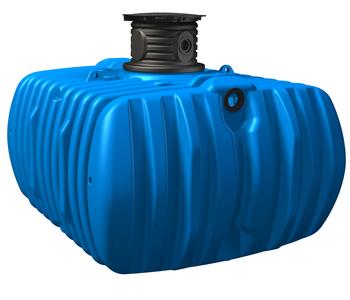 4rain Flachtank-Paket Flat L Haus-Premium, Blau - Kunststoff